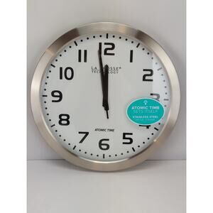 La Crosse Technology Atomic Time 16" Clock WT-3161WHX-1
